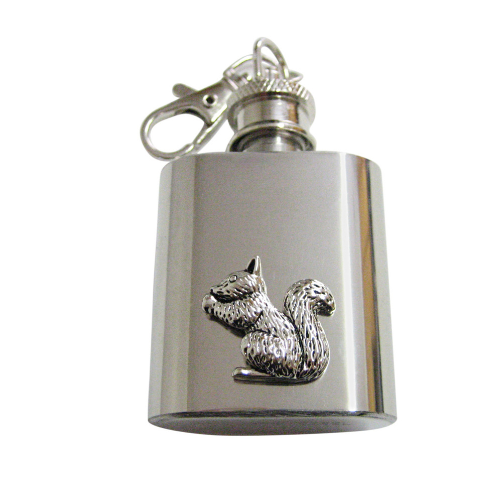Detailed Squirrel Keychain Flask - image 1